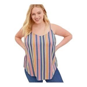 Torrid Size 1X 14-16 Multicolor Striped Camisole